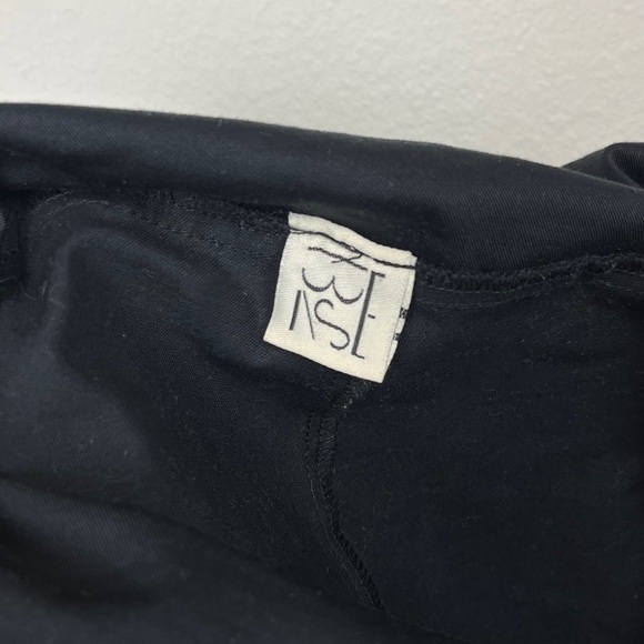 Baserange Organic Cotton Minimalist Long Strap Overalls Jumpsuit Black Small - Picture 5 of 7